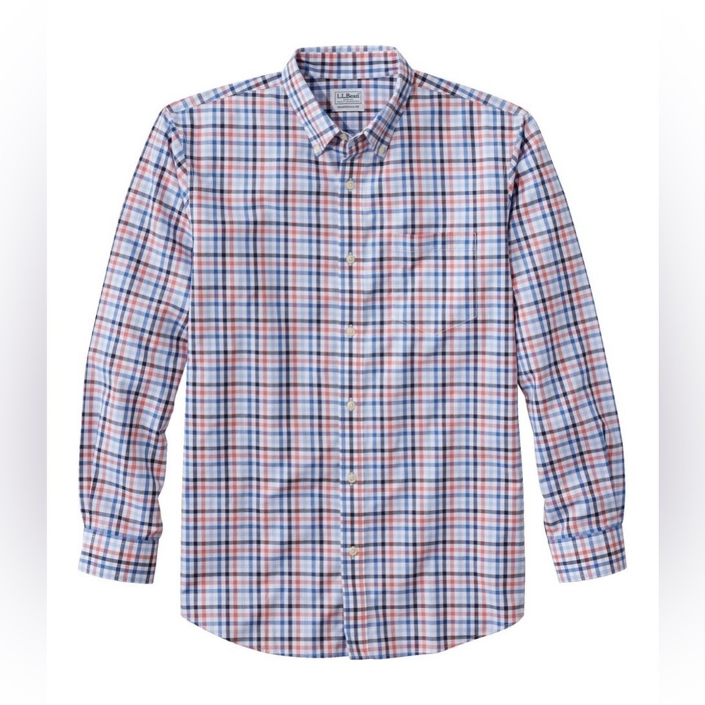 Boys  Wrinkle-Free Kennebunk Sport Shirt, Traditional Fit Check